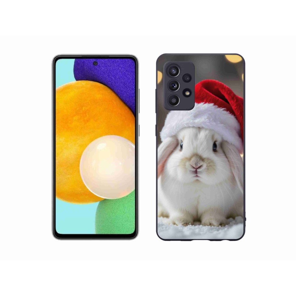 Gelový kryt mmCase na Samsung Galaxy A52s 5G - vánoční králík
