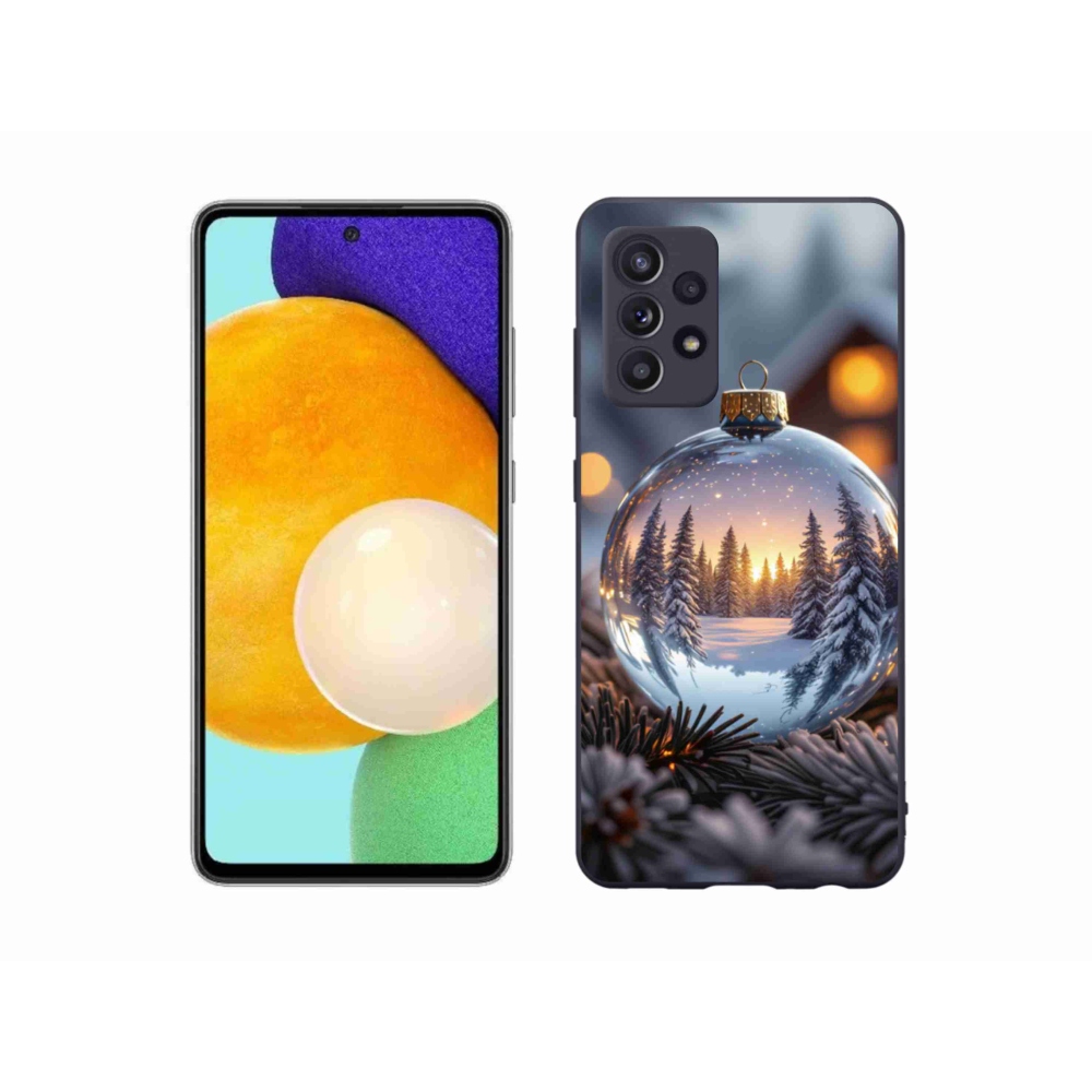 Gelový kryt mmCase na Samsung Galaxy A52s 5G - vánoční ozdoba