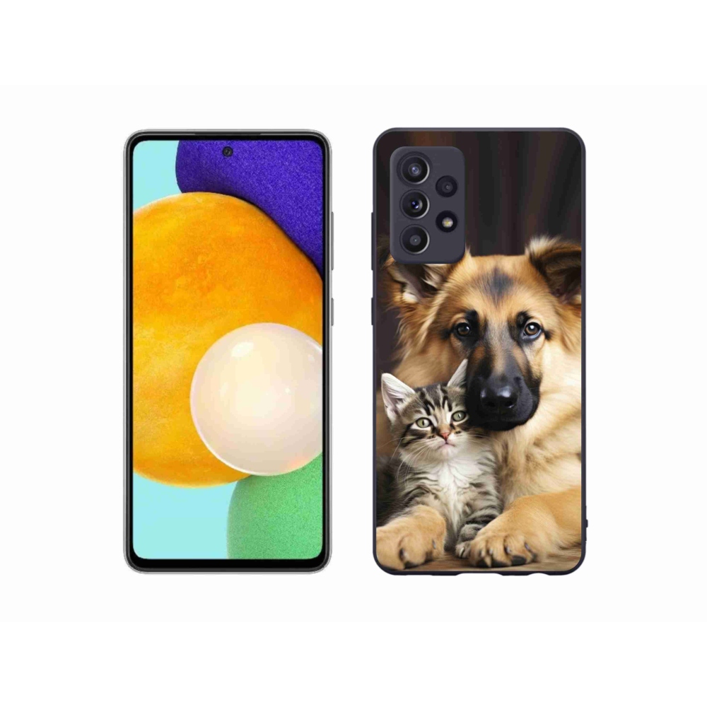 Gelový kryt mmCase na Samsung Galaxy A52s 5G - zvířecí přátelství