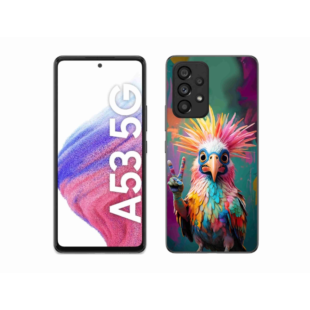 Gelový kryt mmCase na Samsung Galaxy A53 5G - barevný rebel