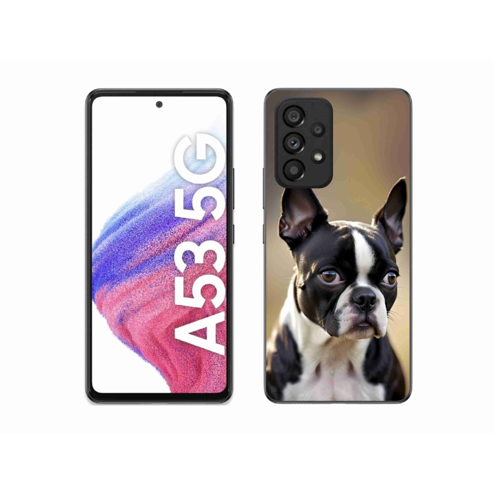 Gelový kryt mmCase na Samsung Galaxy A53 5G - bostonský teriér