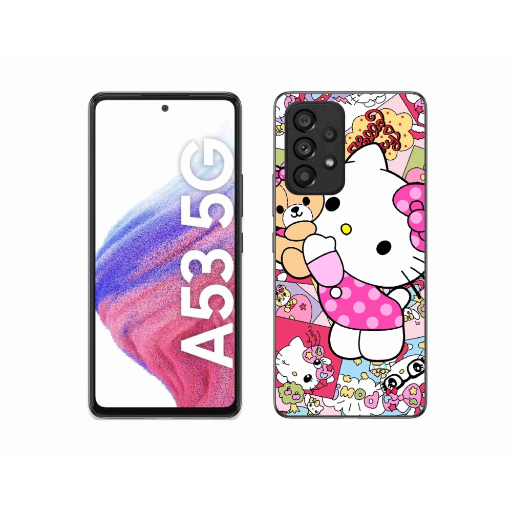 Gelový kryt mmCase na Samsung Galaxy A53 5G - cute kitty