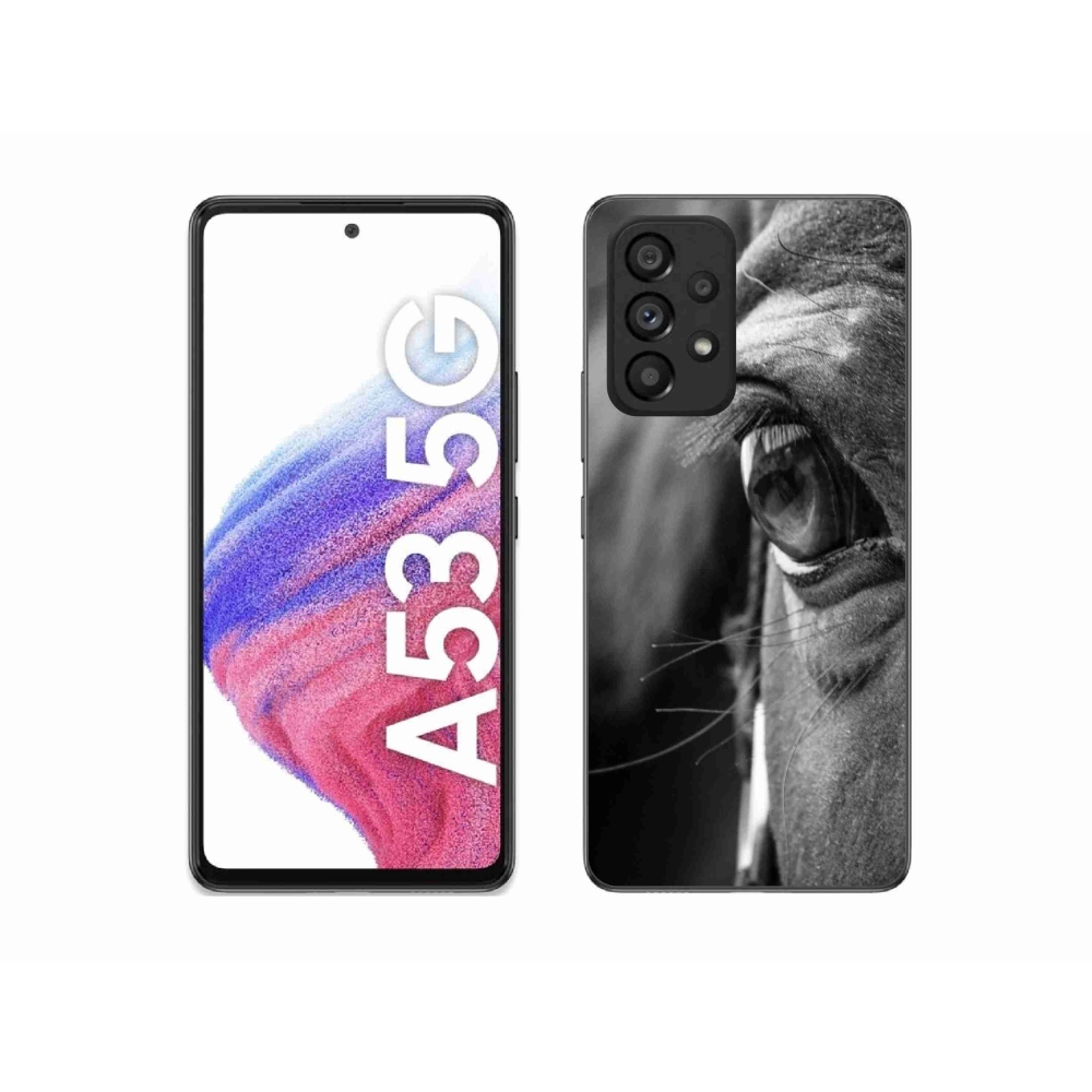 Gelový kryt mmCase na Samsung Galaxy A53 5G - koňský pohled
