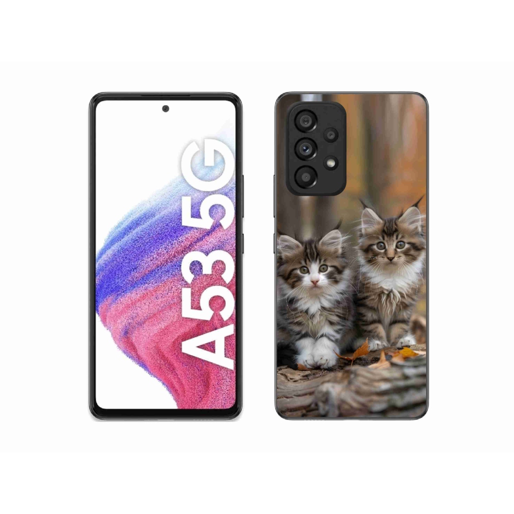Gelový kryt mmCase na Samsung Galaxy A53 5G - kočičí duo 3