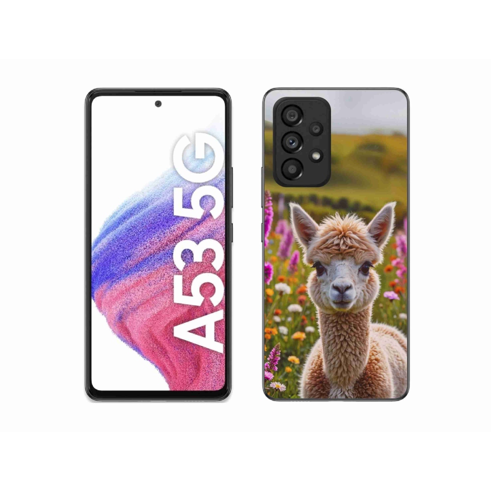 Gelový kryt mmCase na Samsung Galaxy A53 5G - lama na louce