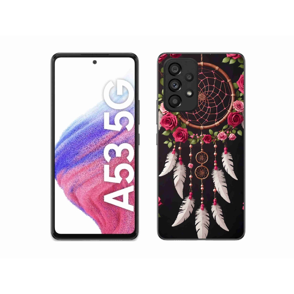 Gelový kryt mmCase na Samsung Galaxy A53 5G - lapač snů s růžemi