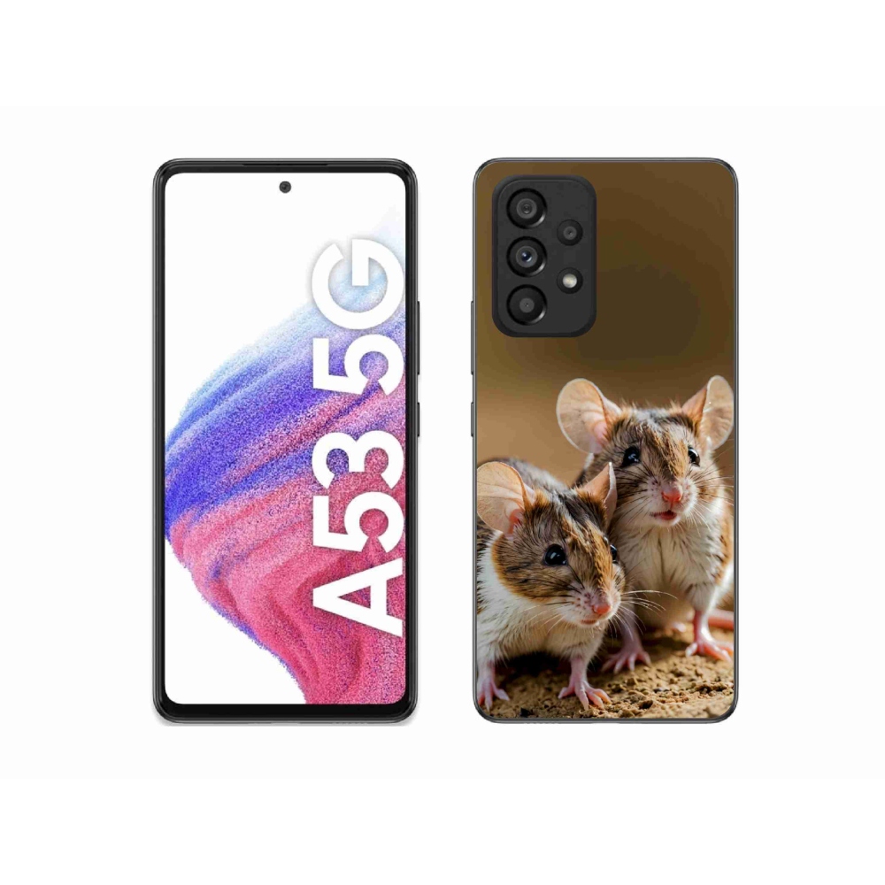 Gelový kryt mmCase na Samsung Galaxy A53 5G - myší duo
