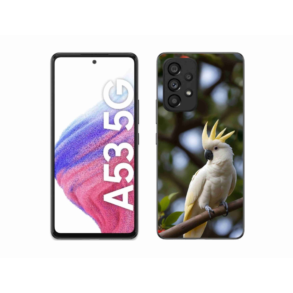 Gelový kryt mmCase na Samsung Galaxy A53 5G - papoušek kakadu 3