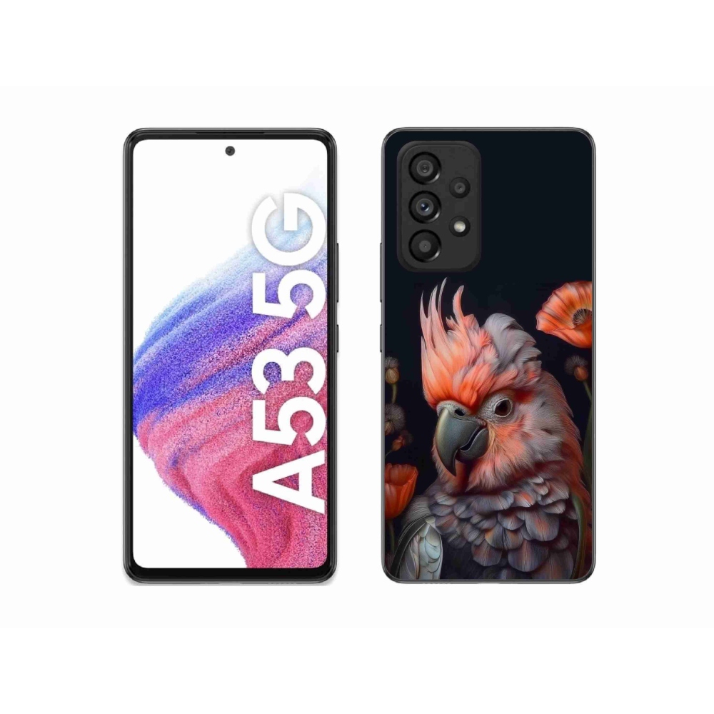 Gelový kryt mmCase na Samsung Galaxy A53 5G - papoušek kakadu v barvách