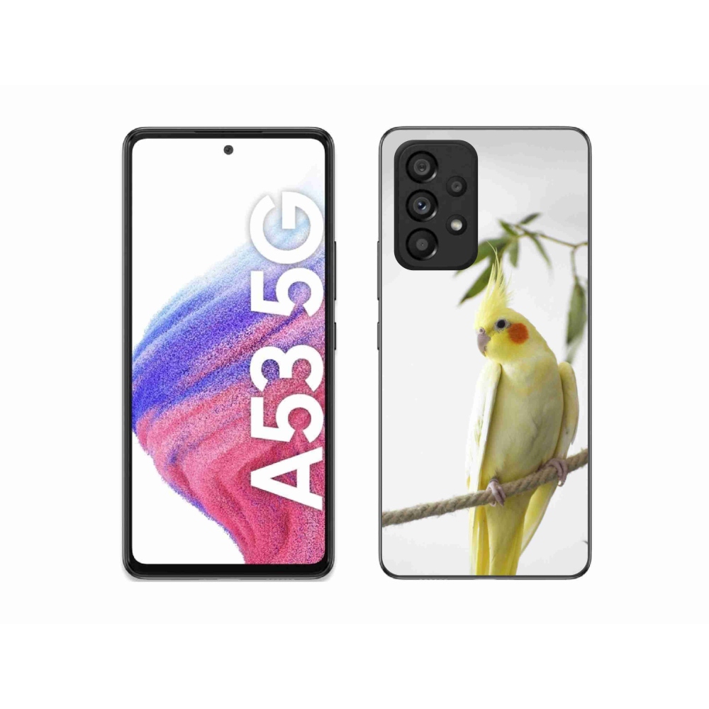 Gelový kryt mmCase na Samsung Galaxy A53 5G - papoušek korela chocholatá
