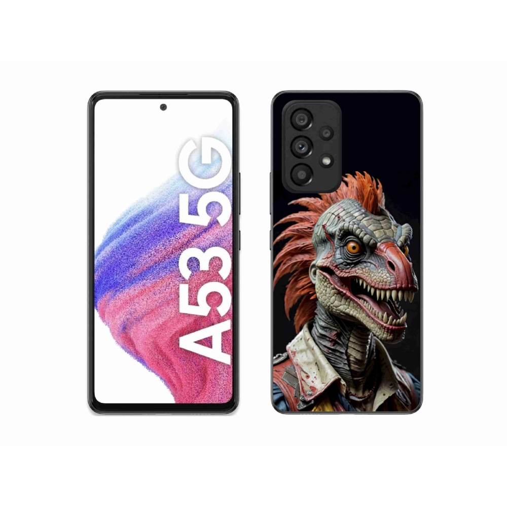 Gelový kryt mmCase na Samsung Galaxy A53 5G - punk dinosaurus