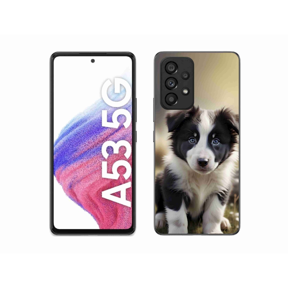 Gelový kryt mmCase na Samsung Galaxy A53 5G - roztomilá border kolie