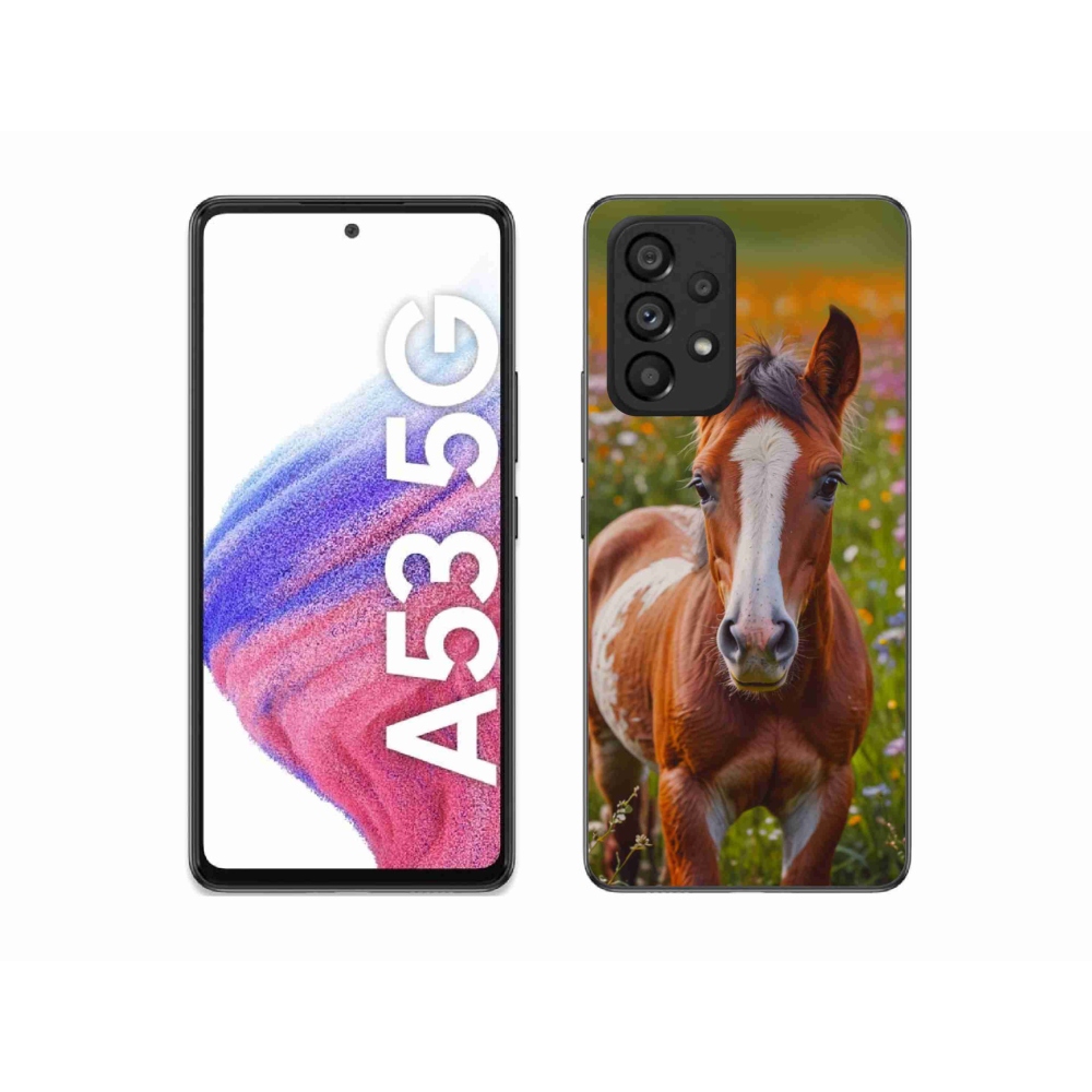 Gelový kryt mmCase na Samsung Galaxy A53 5G - roztomilé hříbě