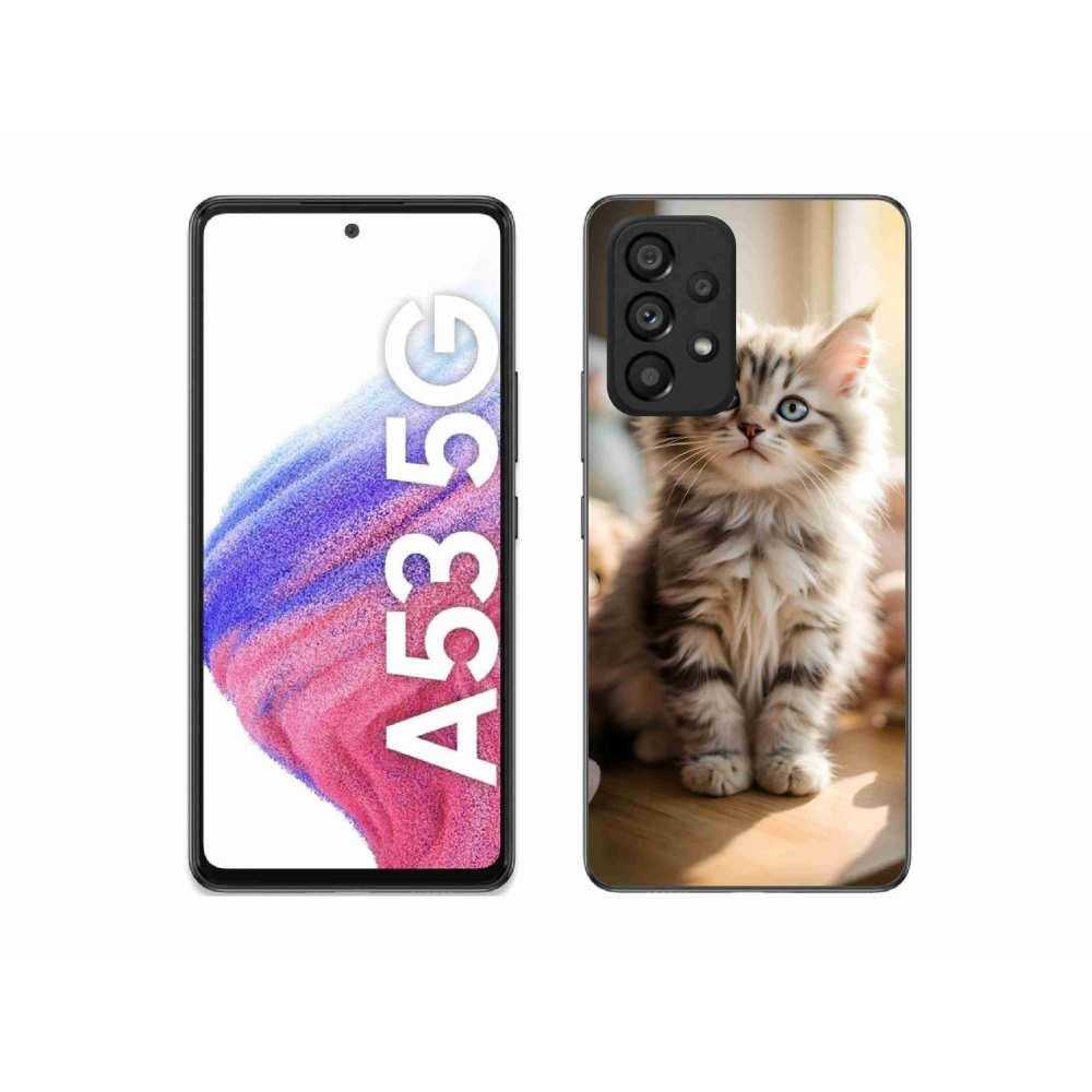 Gelový kryt mmCase na Samsung Galaxy A53 5G - roztomilé kotě 10