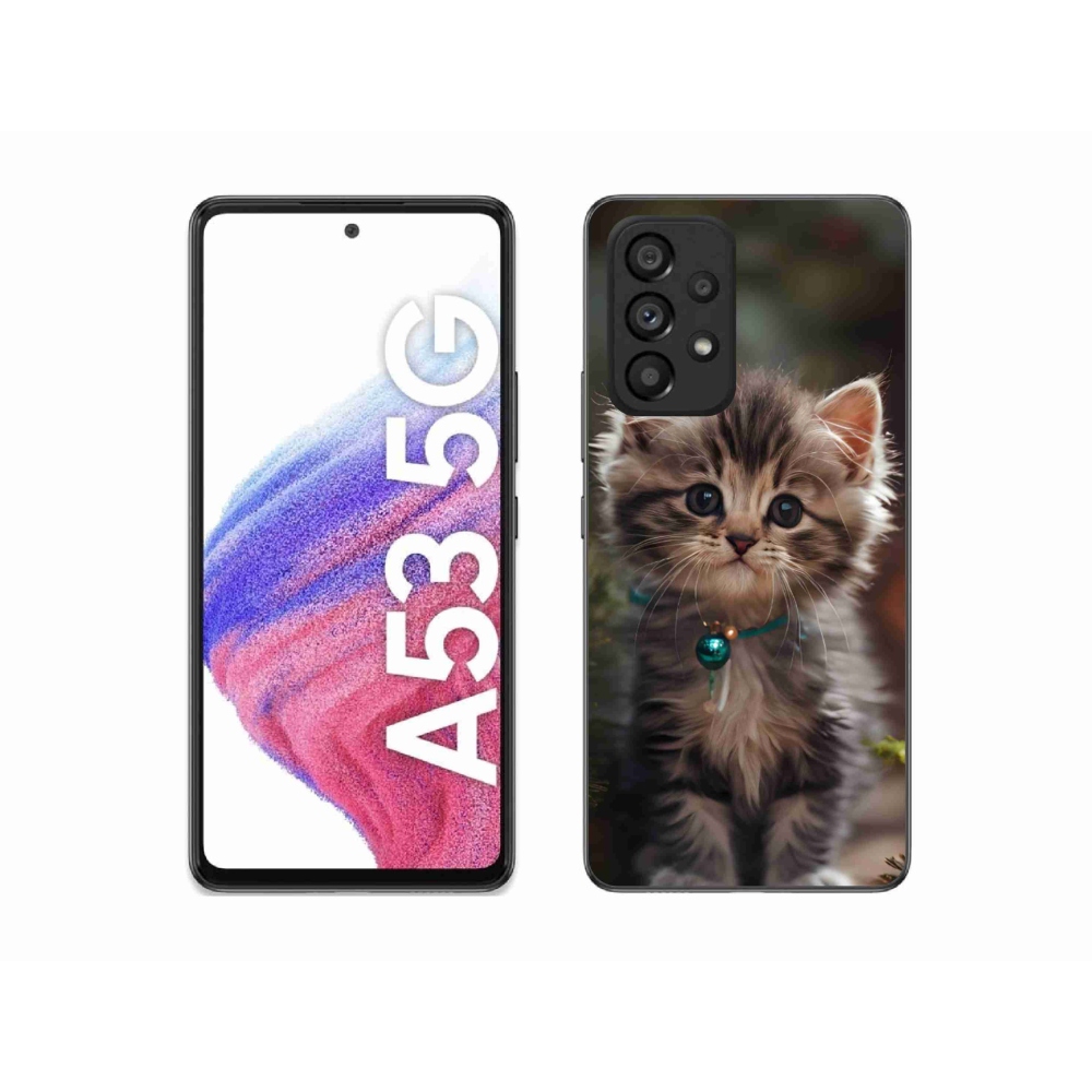Gelový kryt mmCase na Samsung Galaxy A53 5G - roztomilé kotě 11