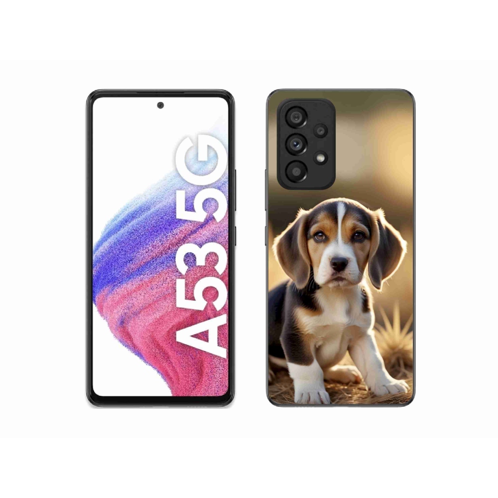 Gelový kryt mmCase na Samsung Galaxy A53 5G - roztomilý bígl