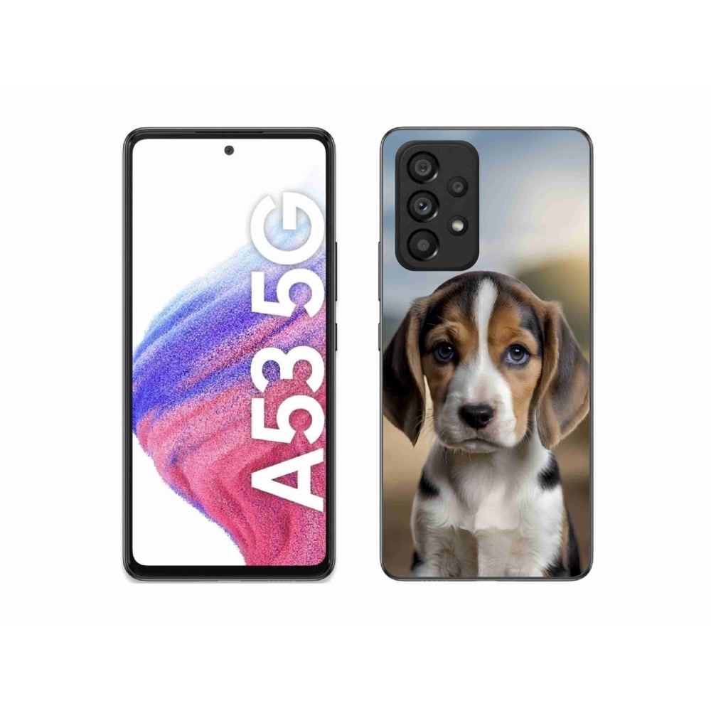 Gelový kryt mmCase na Samsung Galaxy A53 5G - roztomilý bígl