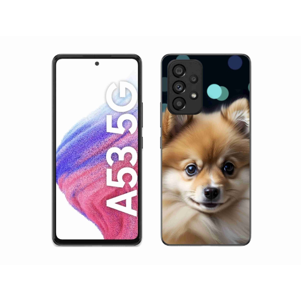 Gelový kryt mmCase na Samsung Galaxy A53 5G - roztomilý pomeranian