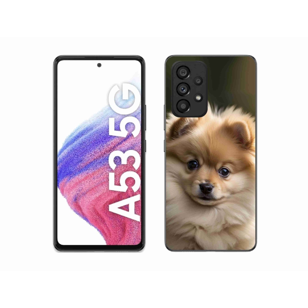 Gelový kryt mmCase na Samsung Galaxy A53 5G - roztomilý pomeranian 2