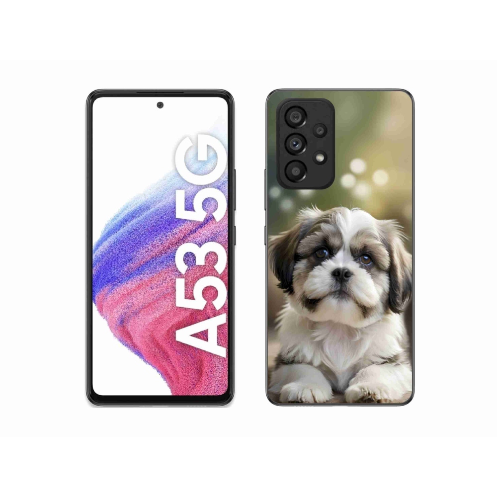 Gelový kryt mmCase na Samsung Galaxy A53 5G - roztomilý shih-tzu