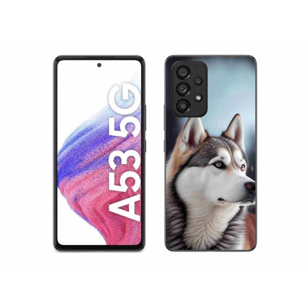 Gelový kryt mmCase na Samsung Galaxy A53 5G - sibiřský husky