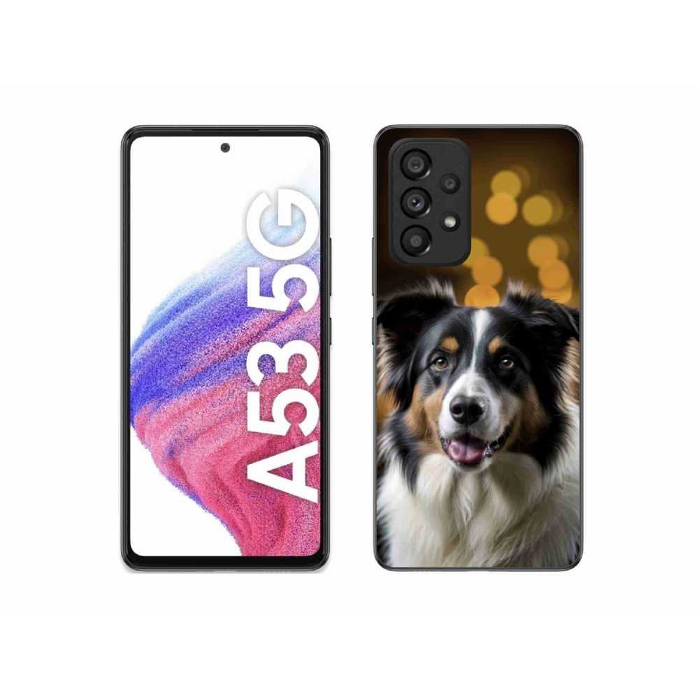 Gelový kryt mmCase na Samsung Galaxy A53 5G - usměvavý australský ovčák