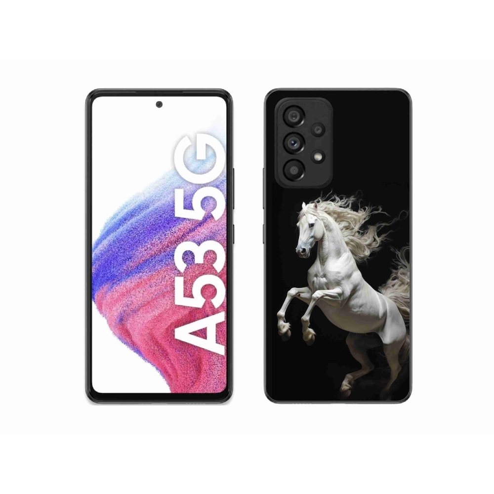 Gelový kryt mmCase na Samsung Galaxy A53 - bílý kůň 4