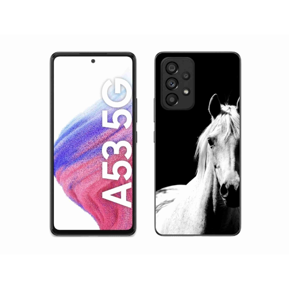 Gelový kryt mmCase na Samsung Galaxy A53 - bílý kůň 5