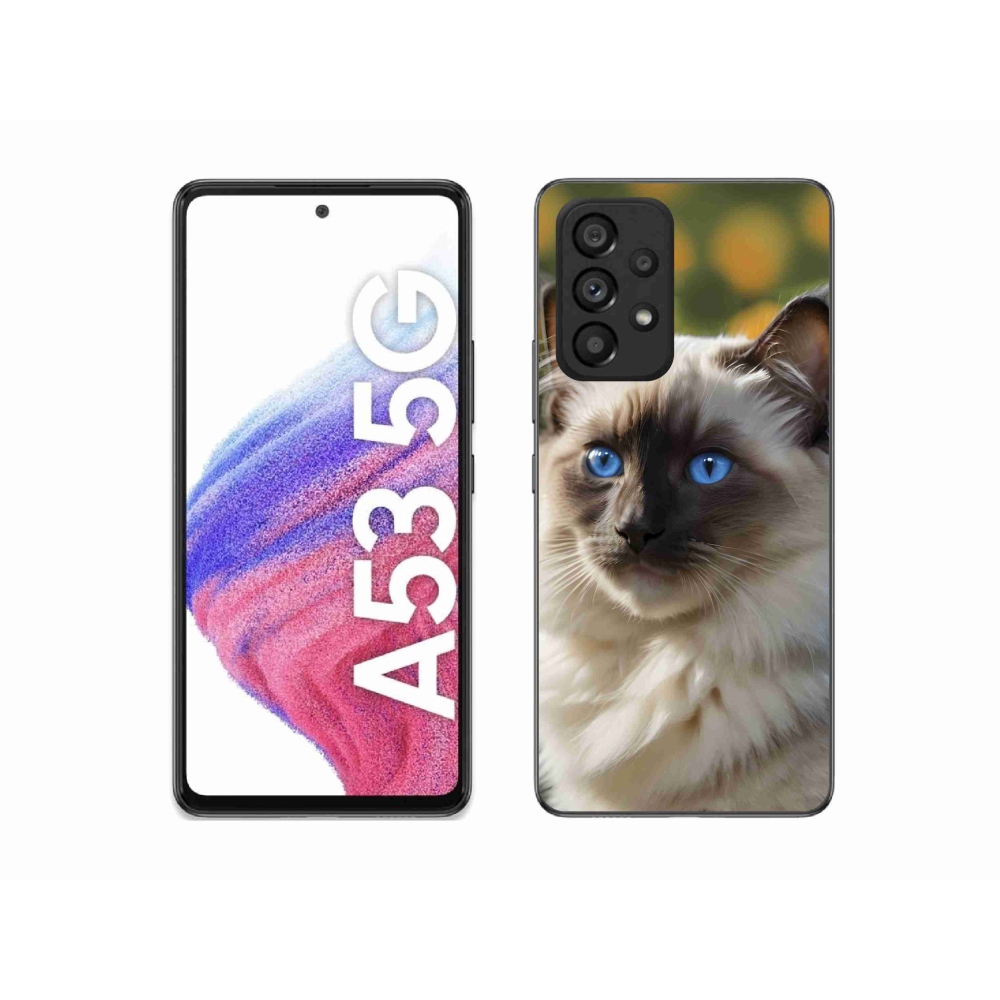 Gelový kryt mmCase na Samsung Galaxy A53 - bílý ragdoll