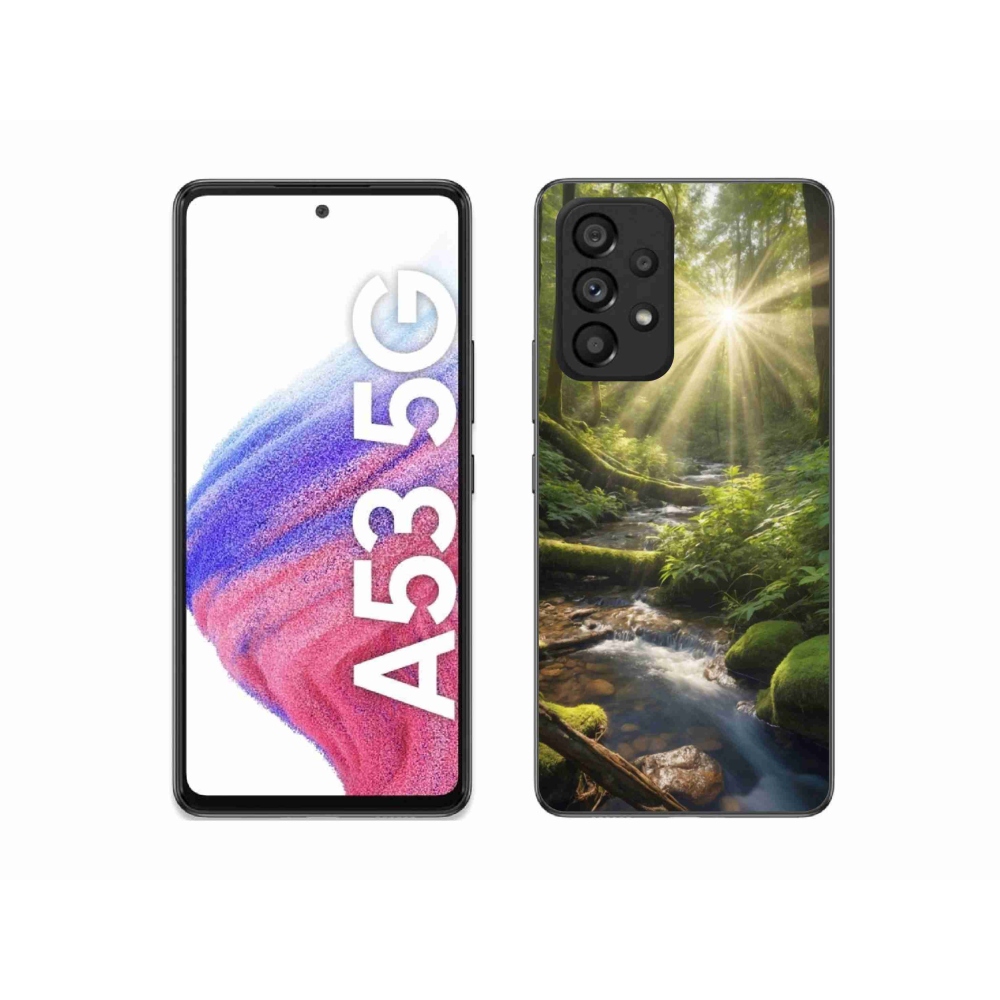 Gelový kryt mmCase na Samsung Galaxy A53 - hlubina lesa