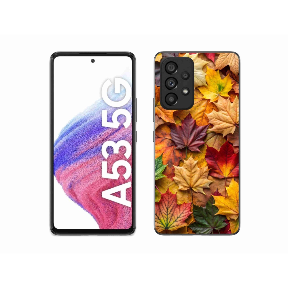 Gelový kryt mmCase na Samsung Galaxy A53 - javorové listy 2