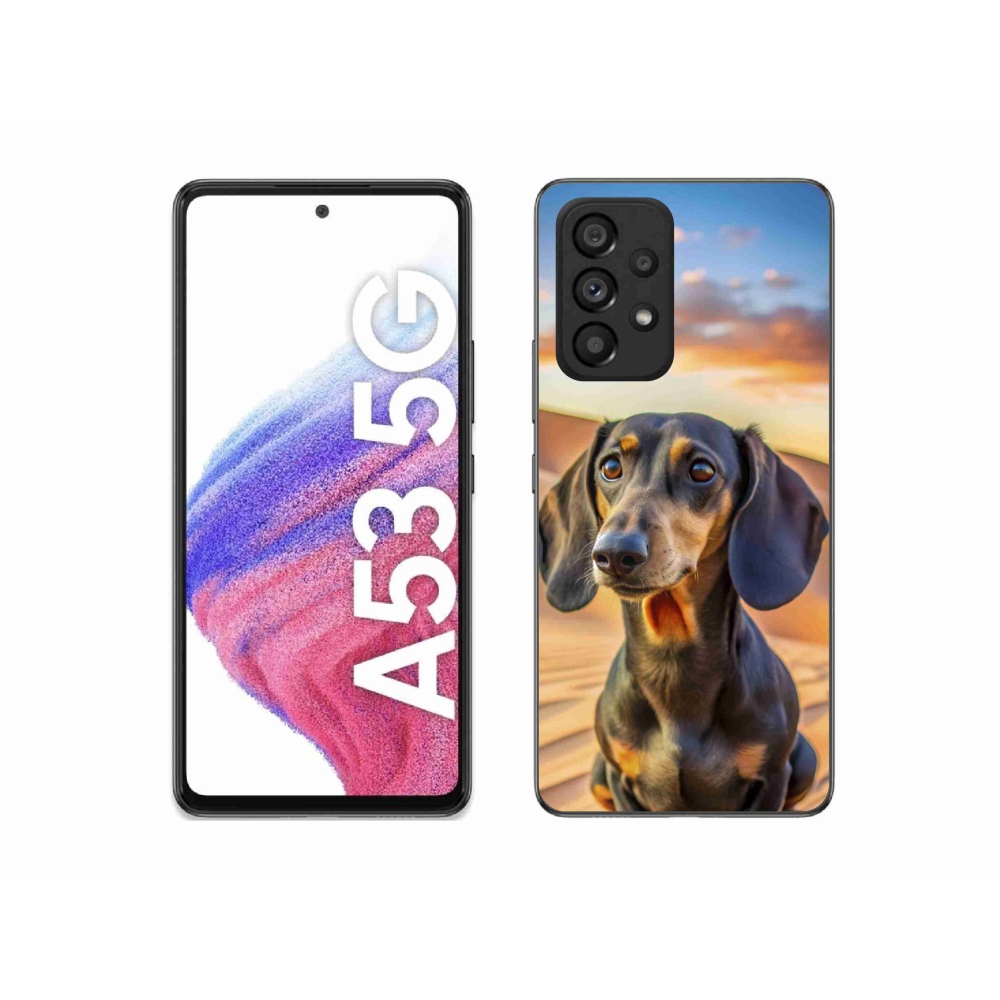 Gelový kryt mmCase na Samsung Galaxy A53 - jezevčík 3 