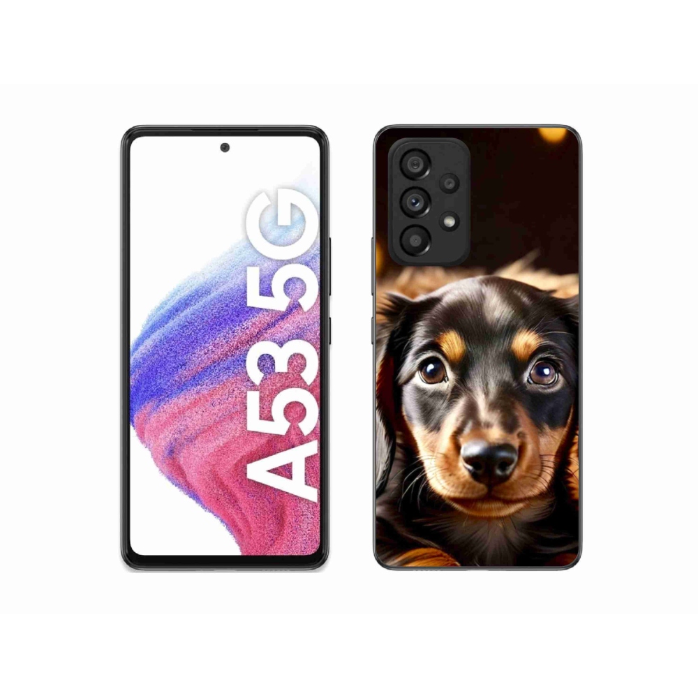 Gelový kryt mmCase na Samsung Galaxy A53 - jezevčík