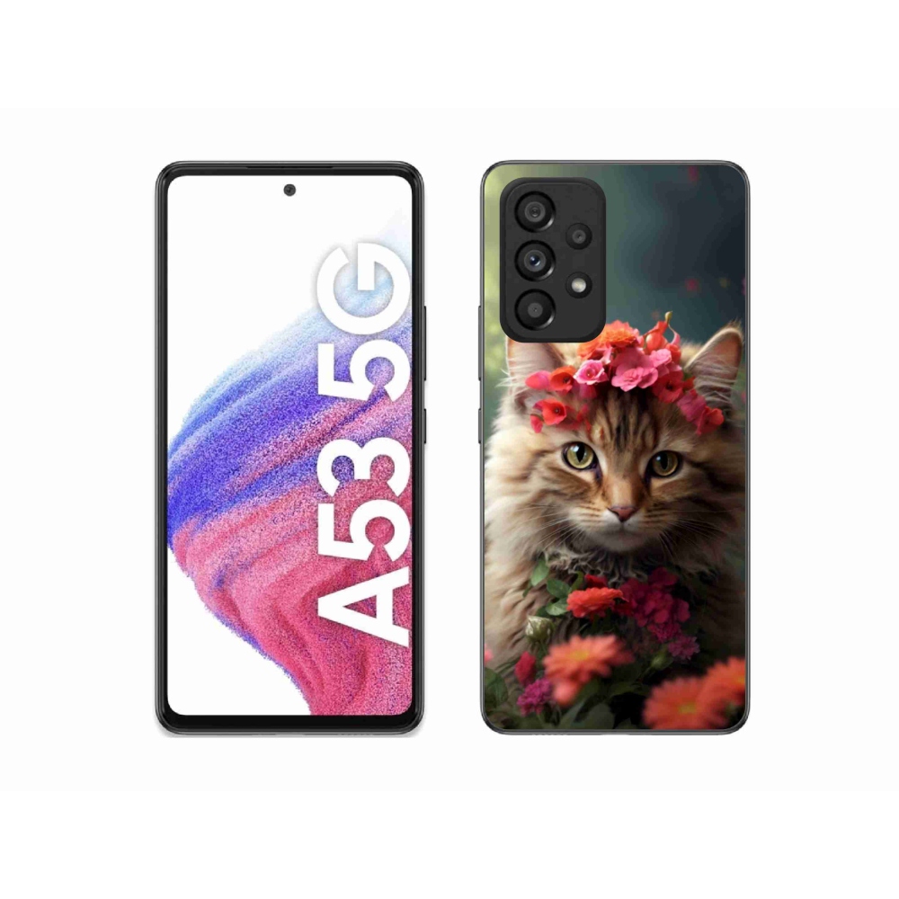 Gelový kryt mmCase na Samsung Galaxy A53 - kočíčí princezna