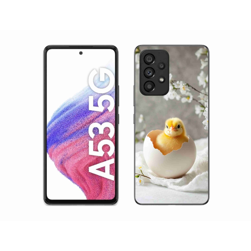 Gelový kryt mmCase na Samsung Galaxy A53 - kuřátko