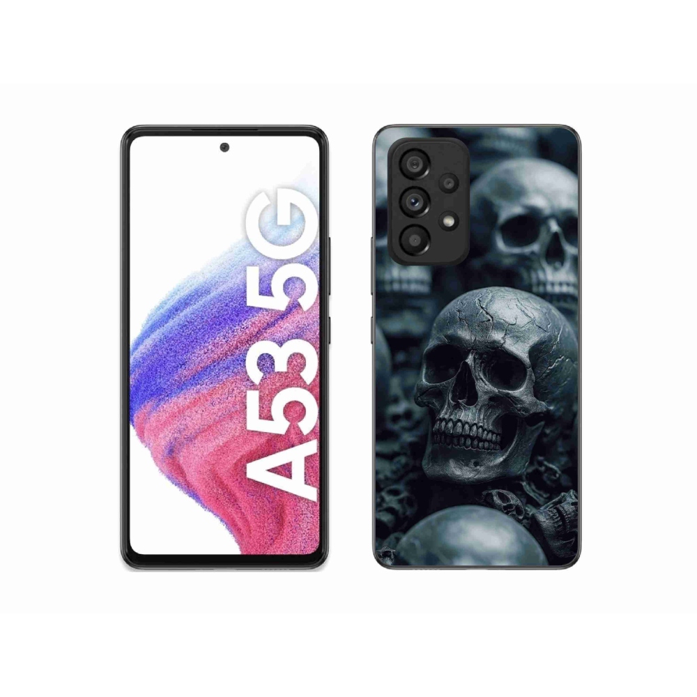 Gelový kryt mmCase na Samsung Galaxy A53 - lebka 2