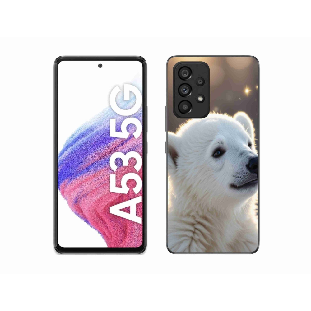 Gelový kryt mmCase na Samsung Galaxy A53 - lední medvěd