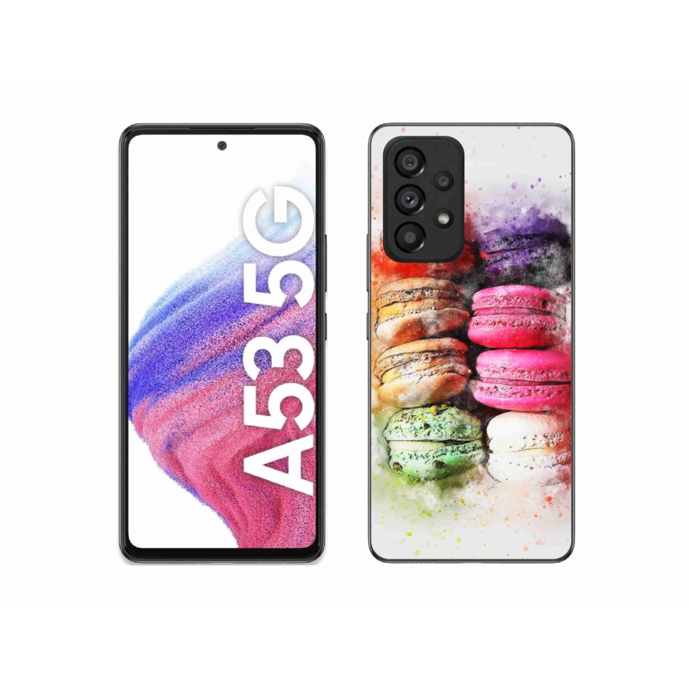 Gelový kryt mmCase na Samsung Galaxy A53 - makrónky