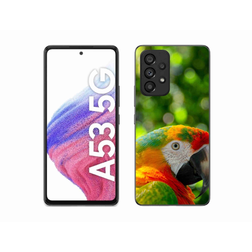 Gelový kryt mmCase na Samsung Galaxy A53 - papoušek ara 3
