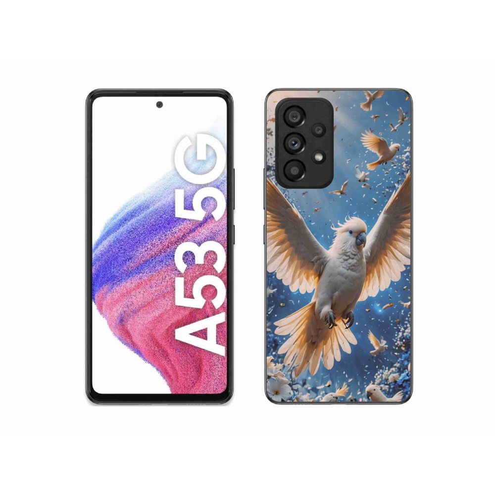 Gelový kryt mmCase na Samsung Galaxy A53 - papoušek kakadu