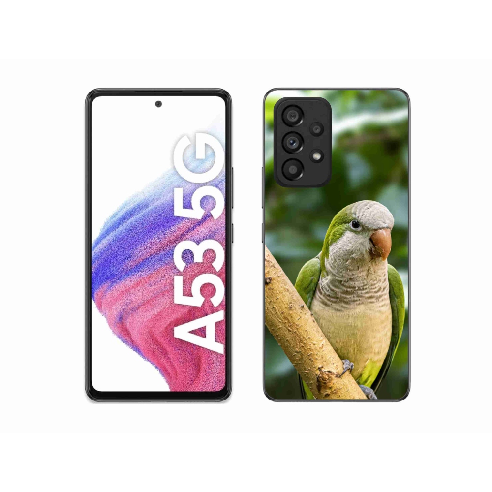 Gelový kryt mmCase na Samsung Galaxy A53 - papoušek mníšek