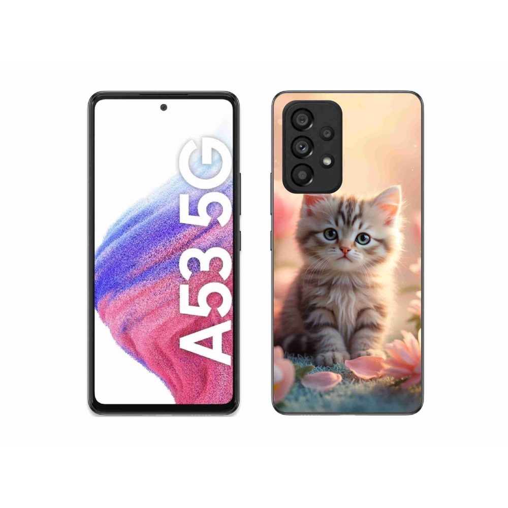 Gelový kryt mmCase na Samsung Galaxy A53 - roztomilé kotě 8