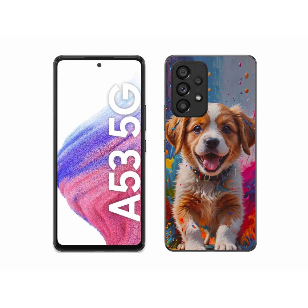 Gelový kryt mmCase na Samsung Galaxy A53 - roztomilé štěně 3