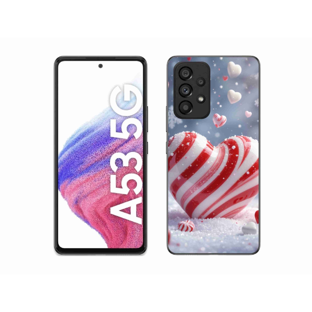 Gelový kryt mmCase na Samsung Galaxy A53 - sladké srdce
