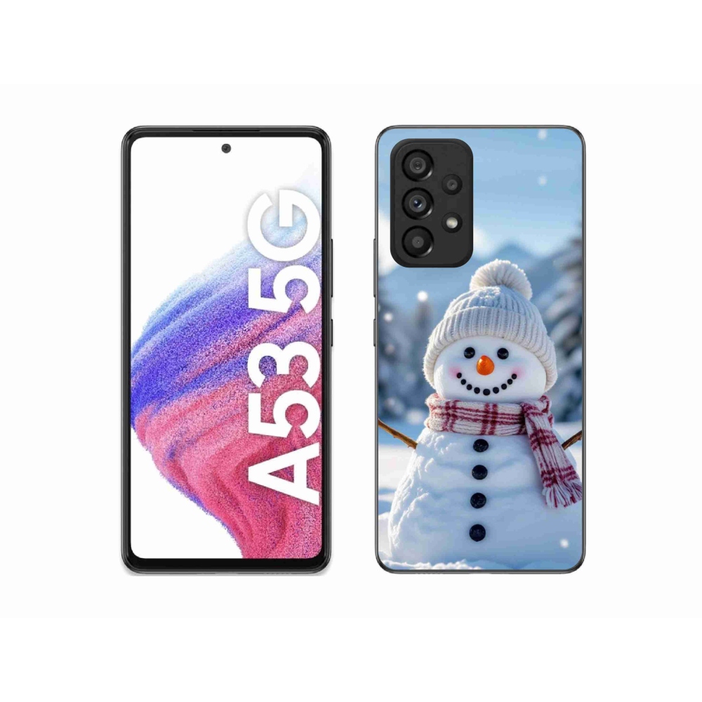 Gelový kryt mmCase na Samsung Galaxy A53 - sněhulák 3