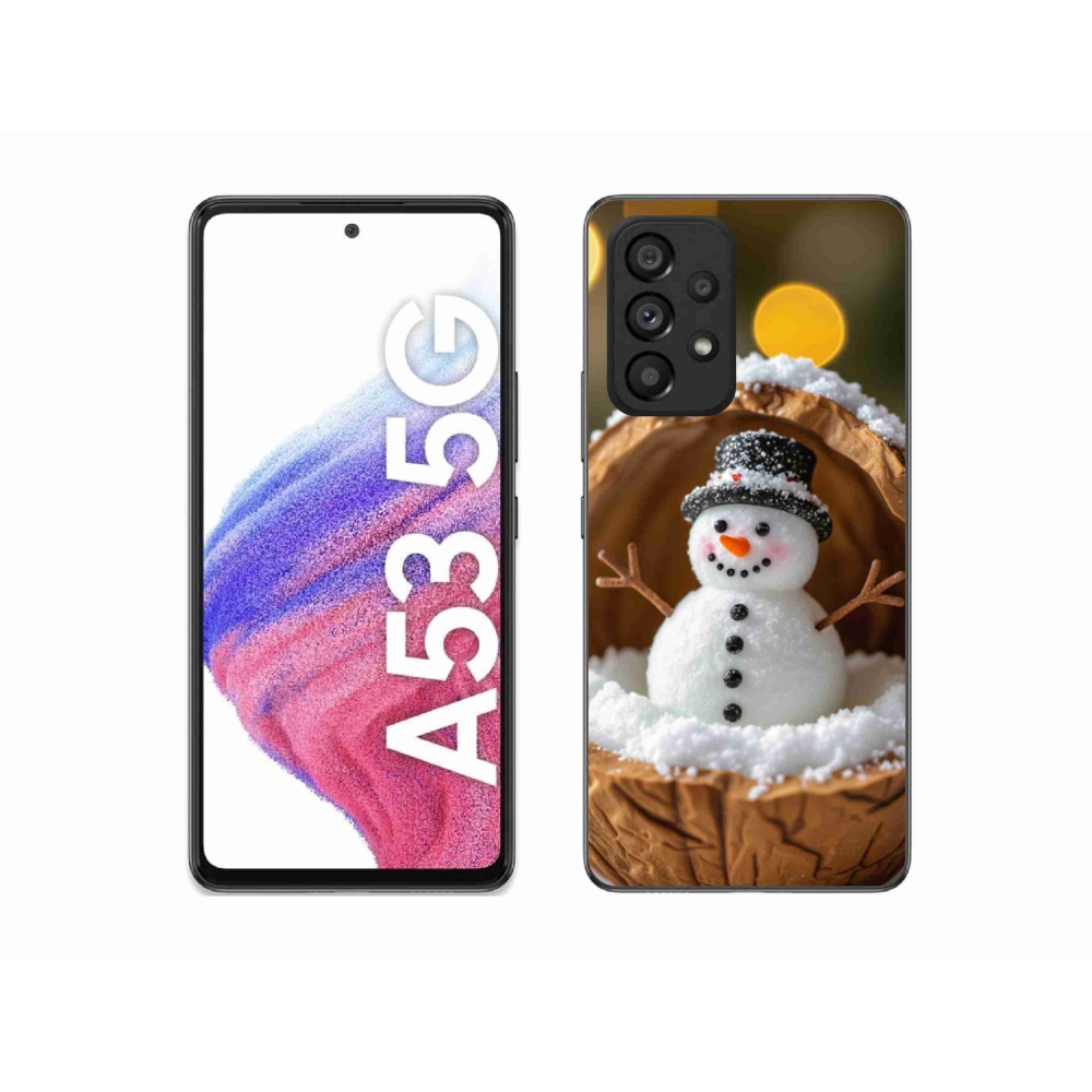 Gelový kryt mmCase na Samsung Galaxy A53 - sněhulák 4