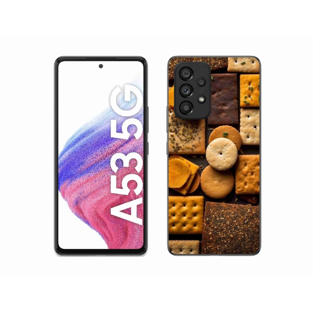 Gelový kryt mmCase na Samsung Galaxy A53 - sušenky