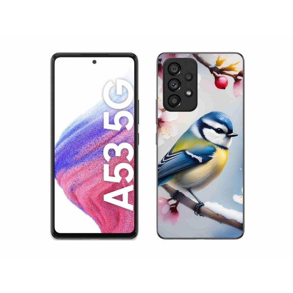 Gelový kryt mmCase na Samsung Galaxy A53 - sýkorka