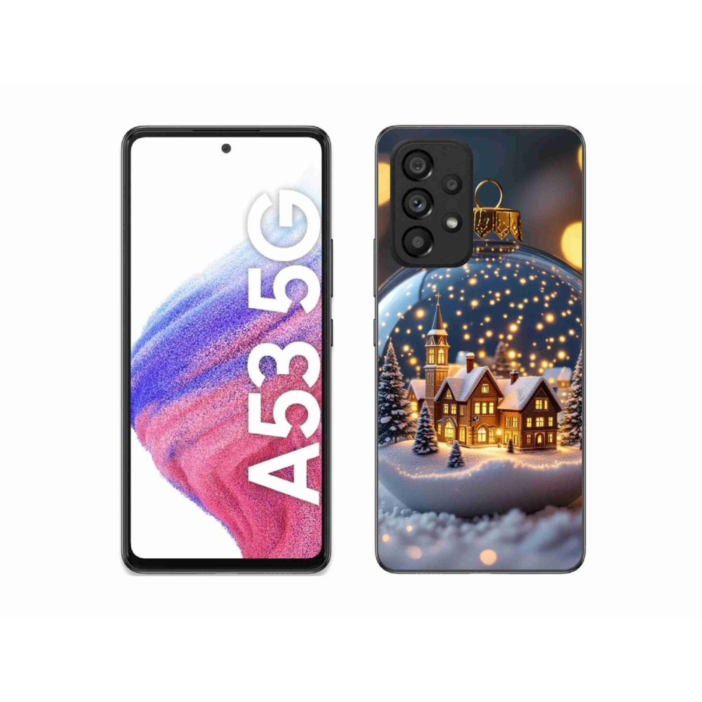 Gelový kryt mmCase na Samsung Galaxy A53 - vánoční koule 4