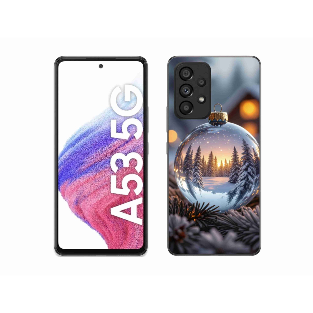 Gelový kryt mmCase na Samsung Galaxy A53 - vánoční ozdoba